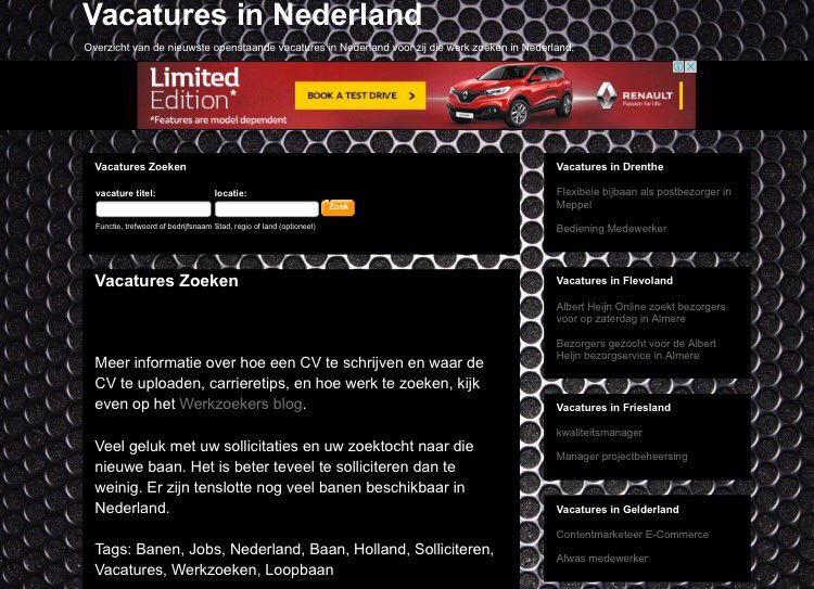 Op zoek naar een nieuwe #Baan? Zoek hier nu op de desktopversie: vacatures-nederland.blogspot.co.za/2008/03/vacatu…