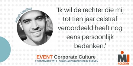 Joseph Oubelkas zat 1637 dagen onterecht vast in Marokkaanse gevangenissen. Op 12 december vertelt hij zijn verhaal. ow.ly/CO7E30eTESy