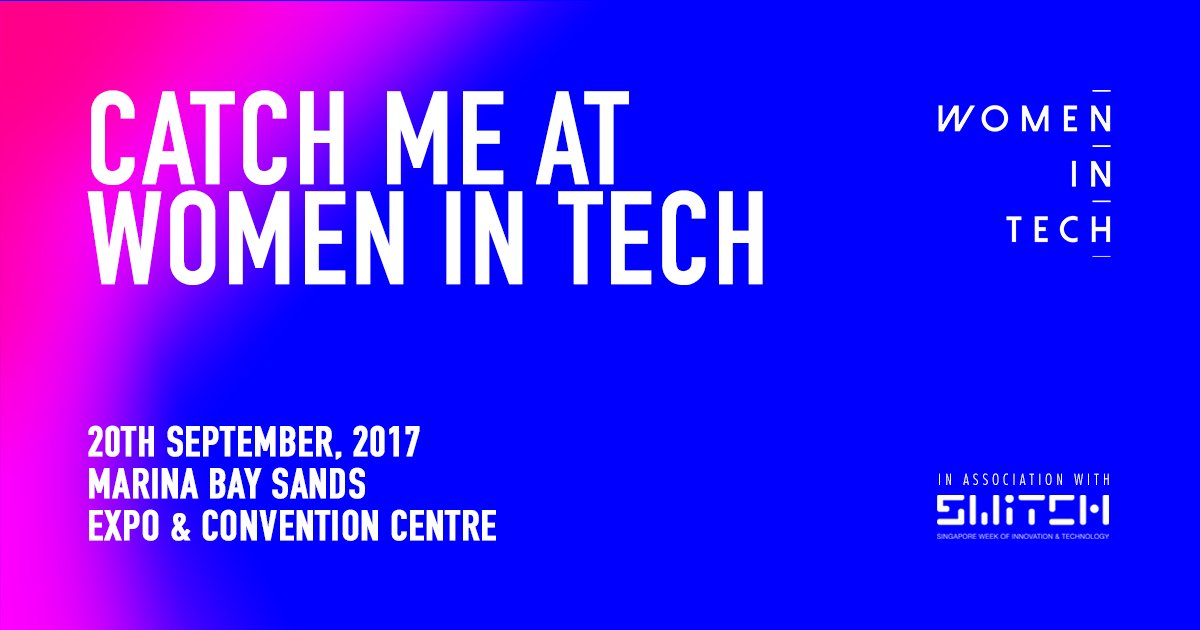 Proud to support #women in #STEM &amp; be a community partner of #womenintechSG2017. Reg @ womenintech.sg #womenintechAsia #fintech