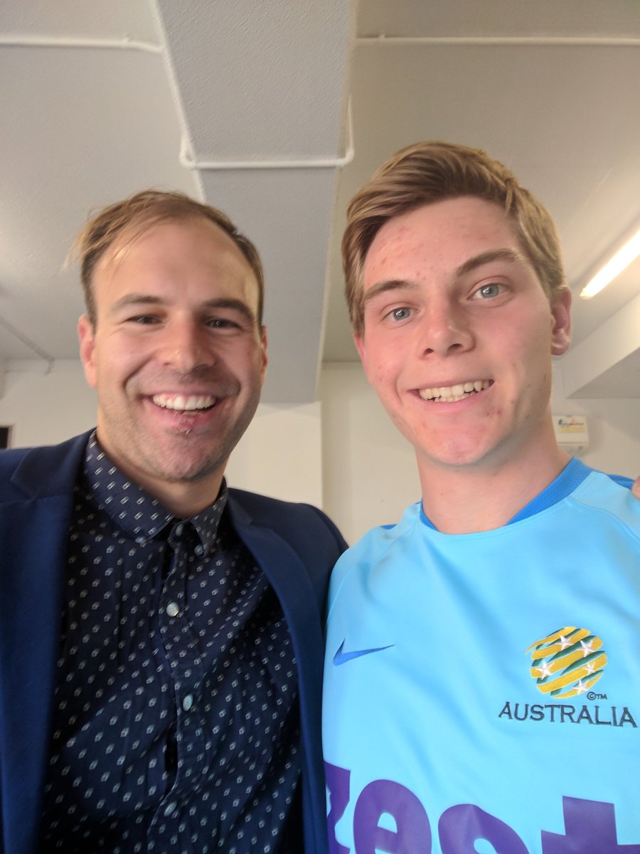 Jimmy_T36's tweet photo. Just had an interview with @Adrian_Arciuli from @SBS about my athletics triumphs and football goals that will air tomorrow night #goPararoos https://t.co/ltd7Cd47Qb