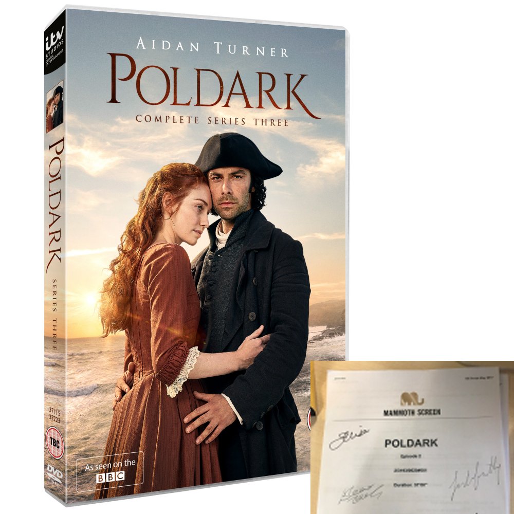 PrizesEveryDay's tweet photo. Win! Poldark series 3 DVDs - and a signed script too! Last chance! https://t.co/uQSmaoRe72 https://t.co/VIPCmILy87