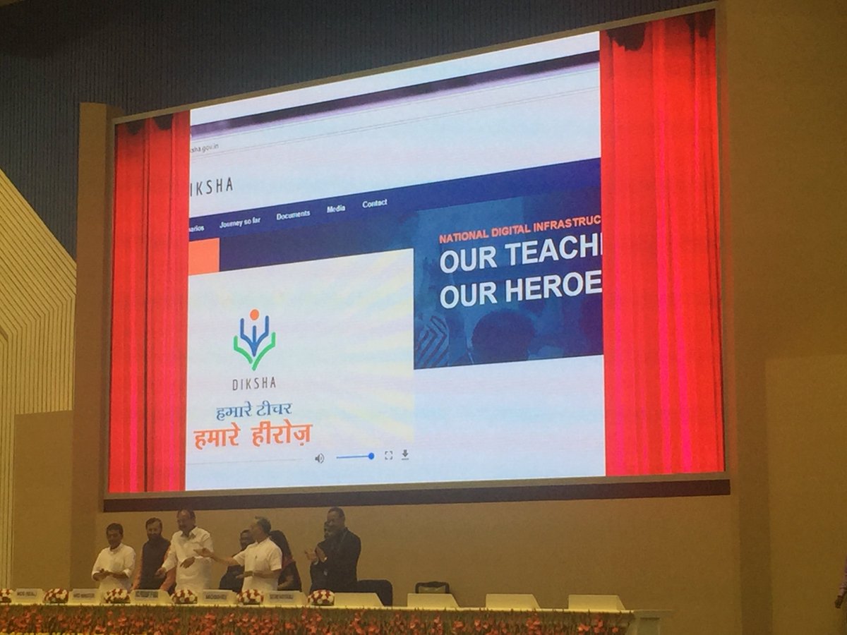Ministry of Education (@eduminofindia) on Twitter photo Hon'ble Vice President <a href="/MVenkaiahNaidu/">M Venkaiah Naidu</a> launches DIKSHA – a digital infrastructure for #OurTeachersOurHeroes on #TeachersDay #DIKSHALaunch Hon'ble Vice President <a href="/MVenkaiahNaidu/">M Venkaiah Naidu</a> launches DIKSHA – a digital infrastructure for #OurTeachersOurHeroes on #TeachersDay #DIKSHALaunch