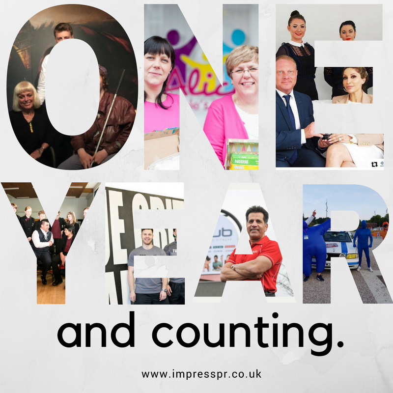 Impress PR is ONE today! Thank you to everyone who has worked with us along the way. Here's to many more years of making you famous!