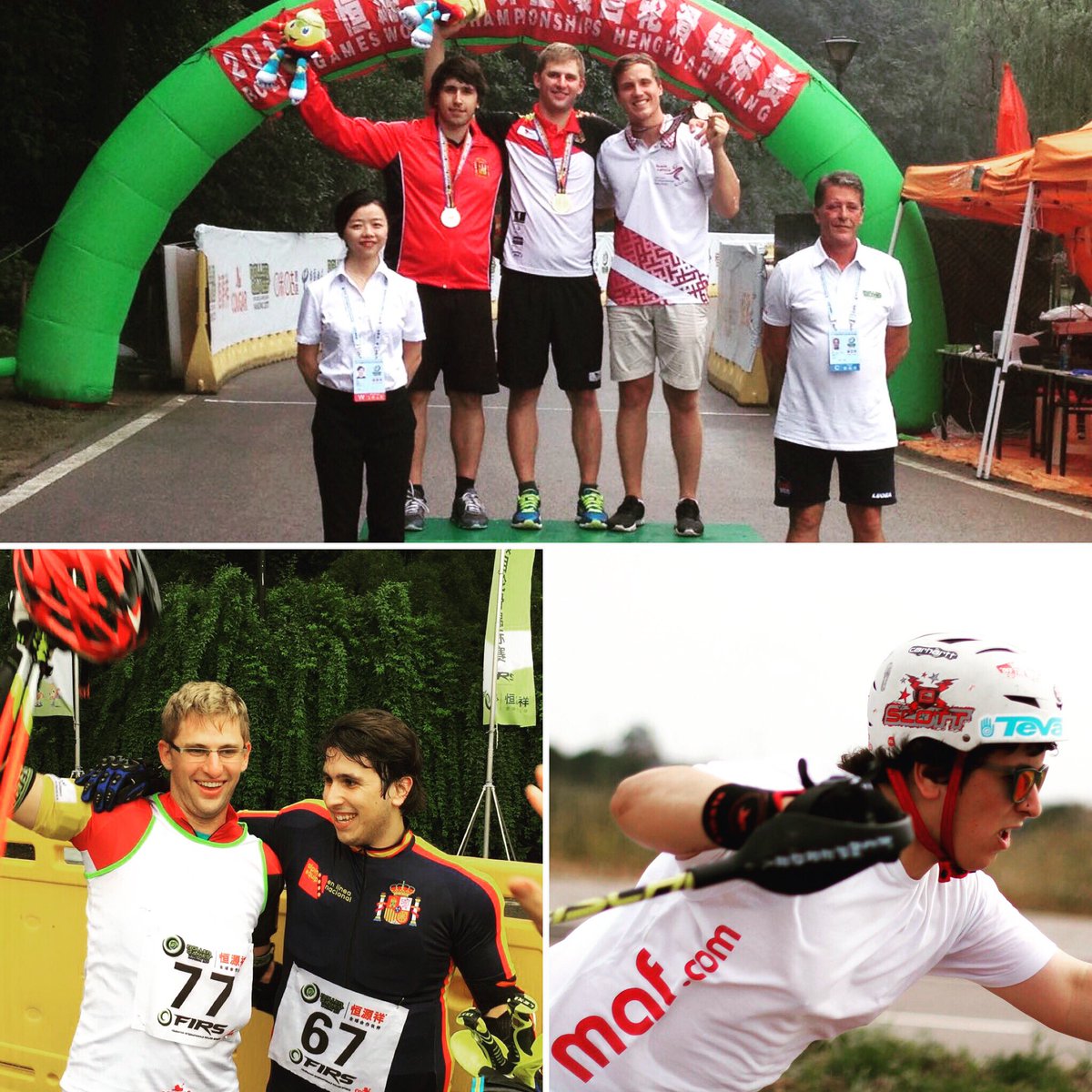 Nuestro entrenador y corredor Sergio Méndez, Sub Campeón del Mundo de Patinaje Alpino en Línea en World Roller Games de China. ¡Enhorabuena!