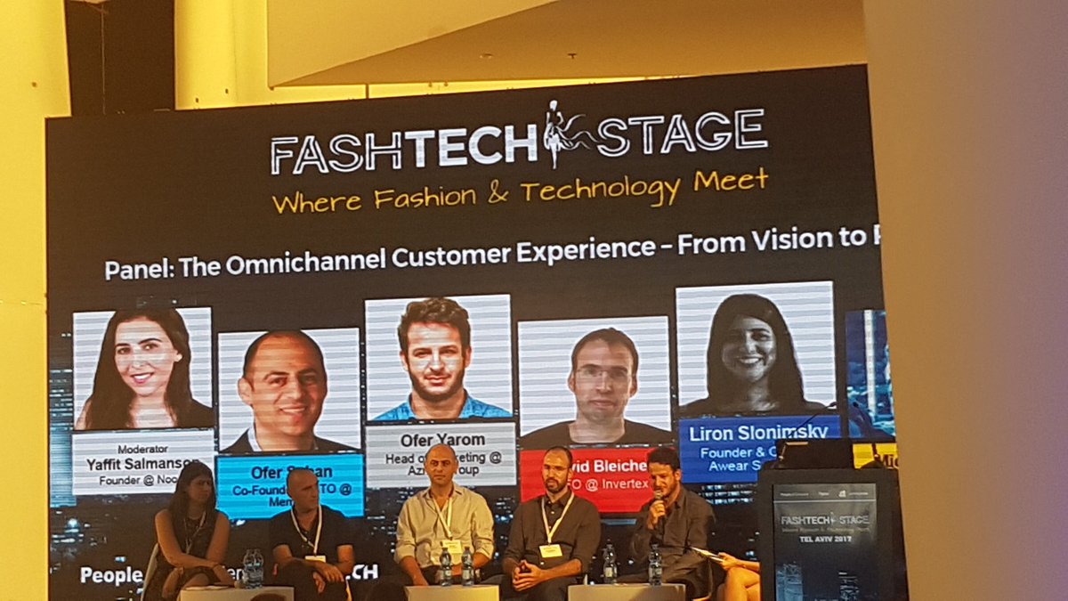 Yaelkochman's tweet photo. Stores will become #digital in order to provide a more personalized shopping experience - Ofer Yarom, @Azrieli #FashTechStage #TLV https://t.co/oAGaQdk4Ck