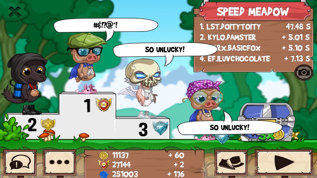 odelisandwich's tweet image. Get on my level, son! #funrun2 #Damster #Basicfox #iLuvChocolate