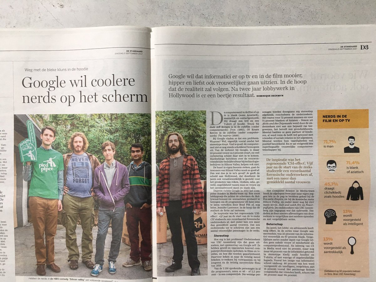 SybilVanTorre's tweet photo. Next step : graag ook wat lobbywerk voor een beter beeld van PR-managers in films en tv-series  #PR #publicrelations #Google #perceptie https://t.co/GXaVSw4eJy