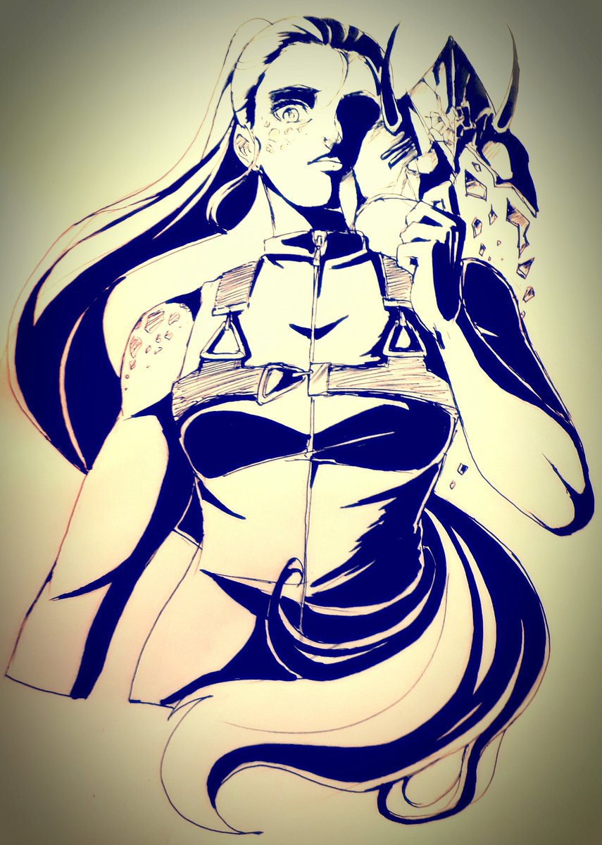 JasMTLL_98's tweet photo. *got distracted during yelling practice and drew my new wife Ilia while I'm at it*
#roosterteeth #rwby #ilia #jasumt
#thatBlakeShortTho https://t.co/cQyIpHEij7