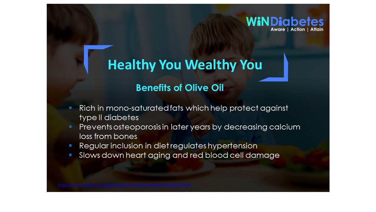 win_diabetes's tweet photo. #Windiabetes shares #healthtips for #healthyeating #oliveoil #cardioprotectant #osteoprotectant #hypertension #typeIIdiabetes. https://t.co/L2QFpRPIT5