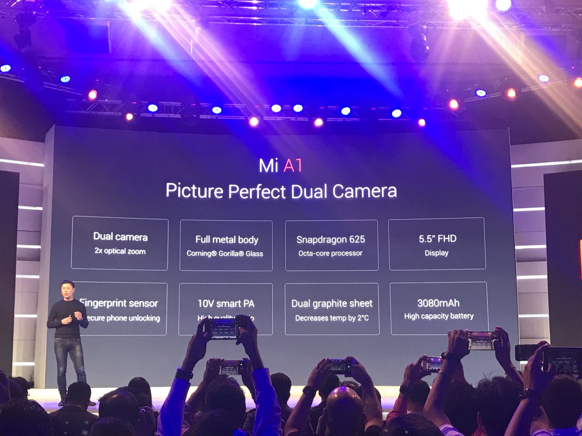 Xiaomi Mi A1 runs Android One and has the following specs <a href="/rajivmakhni/">Rajiv Makhni</a>
