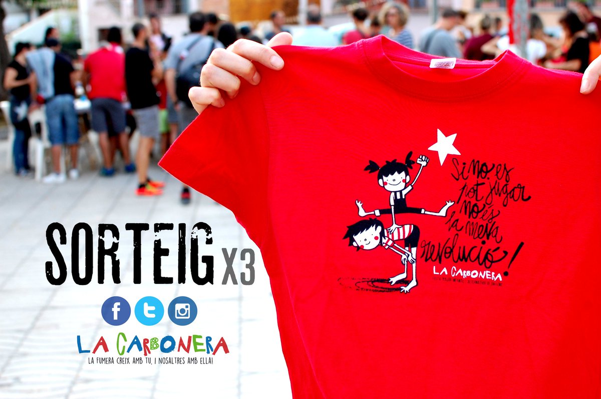 joan_turu's tweet photo. [SORTEIG] de 3 samarretes 👕👕👕 #sinoespotjugarnoeslamevarevolucio
de la FMA @LaFumera de Sallent. Més info: https://t.co/MkioAcNN14 https://t.co/QOR1sy1tzp