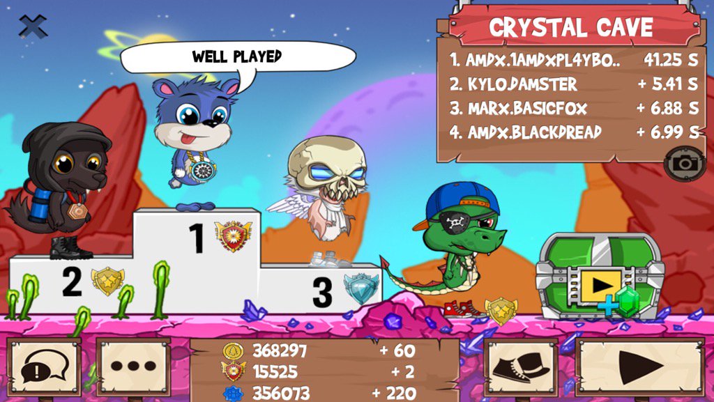 playboyjj3's tweet photo. Get on my level, son! #funrun2 #Damster #Basicfox #BlackDread https://t.co/cOQHyHb2oM