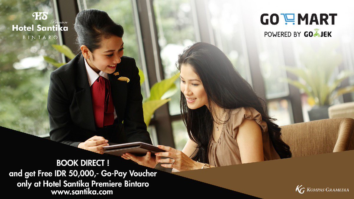 HSPBintaro's tweet photo. Get Free GO-PAY voucher for Rp. 50.000., only at Hotel Santika Premiere Bintaro. 
#hotelsantikapremierebintaro #hotelpromotion https://t.co/qBiPJZph75