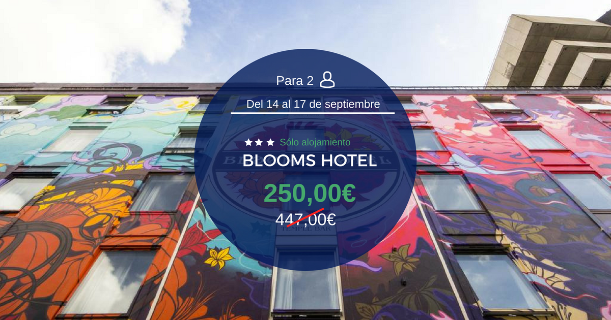reembolsing's tweet photo. -44% dto. en el Hotel Blooms en Dublín ¿Encuentras un precio mejor? #ofertareembolsing ¡Reserva! 👉 https://t.co/lM2NMrimI1 https://t.co/GFCtLQn30Z