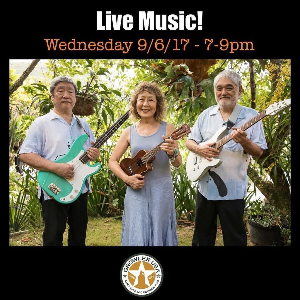 GrowlerHawaii's tweet photo. πΆ Live Music this Wednesday 9/6/17 from 7-9pm featuring Jolz & Jazz! πΆ
.
.
#livemusic #growlerusahnl #beer #103taps #wine #cider #food #fun⦠https://t.co/hr2ZEeSeE6