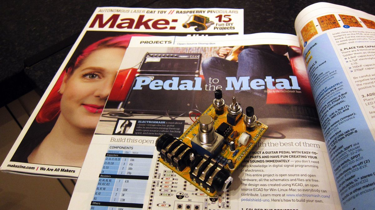 Electro_Smash's tweet photo. So happy to be in the Make Magazine !!! @make https://t.co/qhJ7UldTCg
