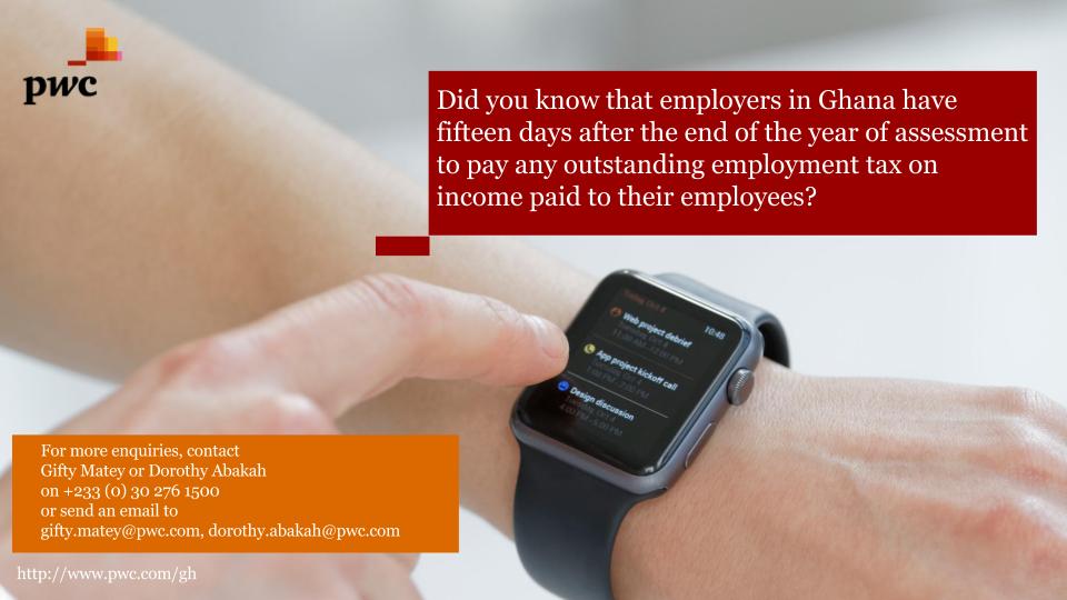 PwCGhana's tweet photo. #PwCTaxAlert #HRSTips https://t.co/HbqmhCoBx1