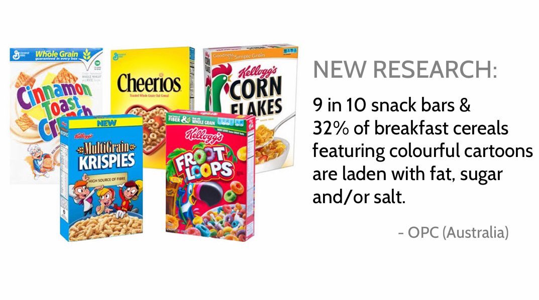 Says it all. 'Foods' we know are unhealthy purposefully targeting our kids. Policy needed! amp.smh.com.au/business/consu… #auspol #foodrevolution