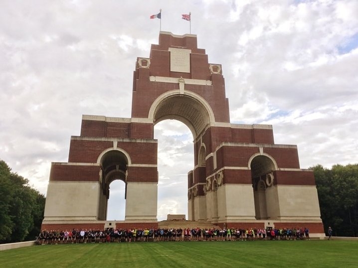 CWGC's tweet photo. It was great to be able to welcome the @ridetothesomme team to the @CWGC Thiepval Memorial over the weekend https://t.co/2cOhatIdcq https://t.co/C9wfb4pkMl