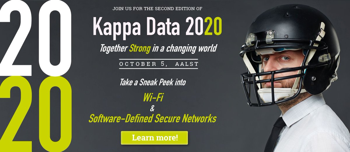 KappaData's tweet photo. How future-proof is your business? Take a peek into #wifi, #security and other topics of #KappaData2020: https://t.co/OFZYq4Iwyq https://t.co/oFBvEmLX2k