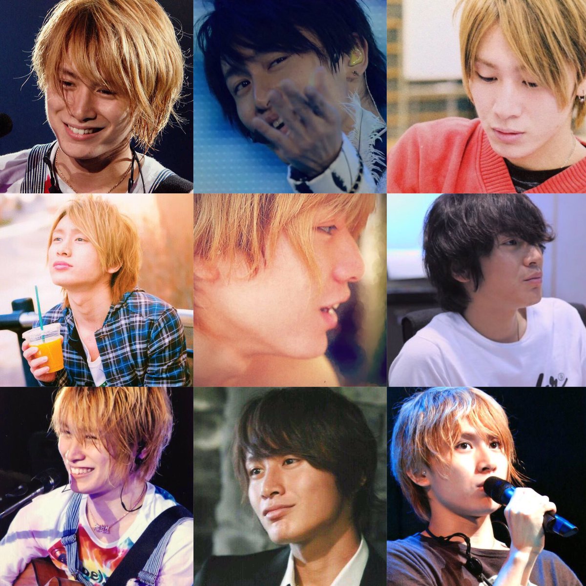 eighttttttttp's tweet photo. 安田さん髪の毛切ったとゆうことで個人的好きなビジュアル集めたら若い金髪率の高さ。圧倒的に好きです。。 https://t.co/jucaPz8efC