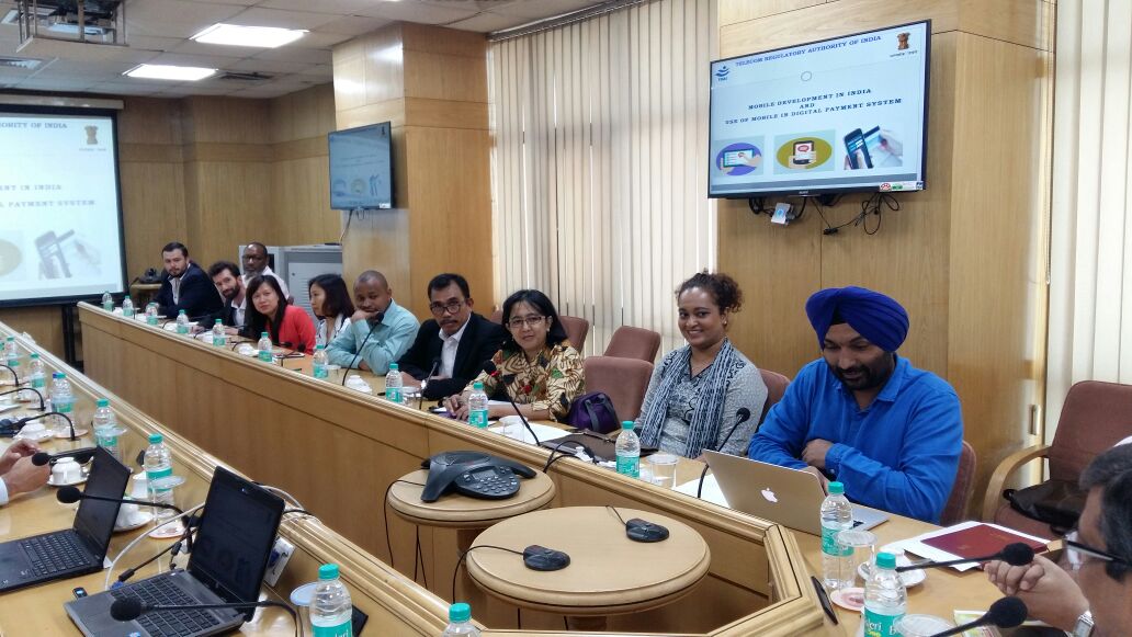 TRAI's tweet photo. Mr SK Gupta (@SK_Gupta61), Secretary @TRAI addressing an international delegation to discuss "How #Mobile Technology has enable (1/2) ... https://t.co/Ptoa57LZ1h