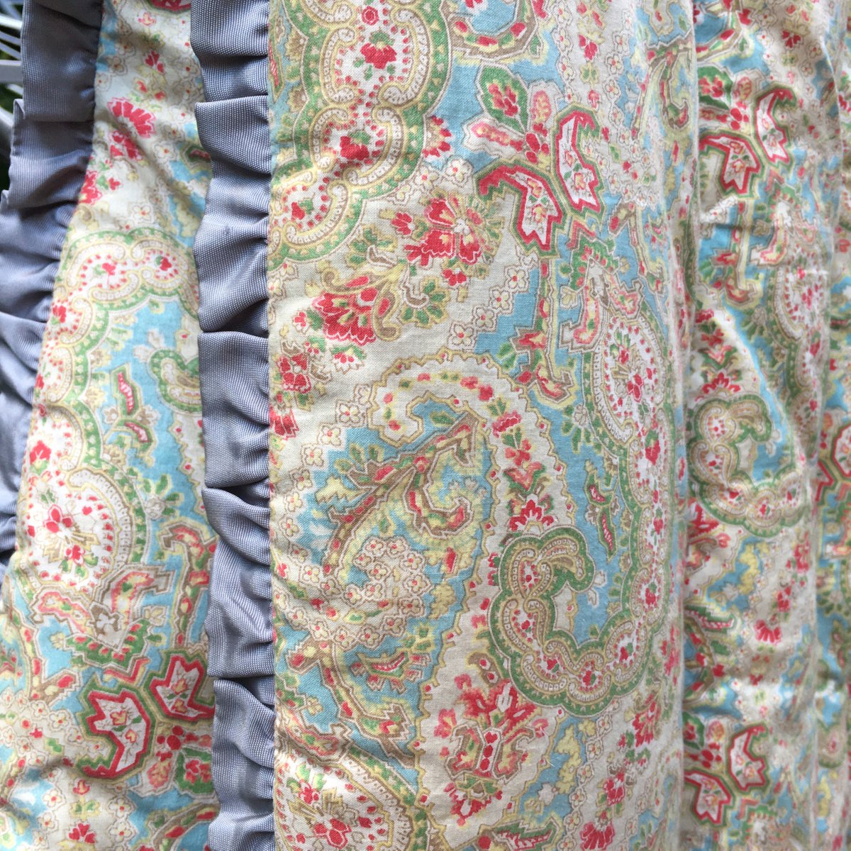 scrapiana's tweet photo. It's snuggle season, and I have a stack of old #eiderdowns for sale - they're all single size. Please get in touch if you're interested. https://t.co/g9cRAuuPxN