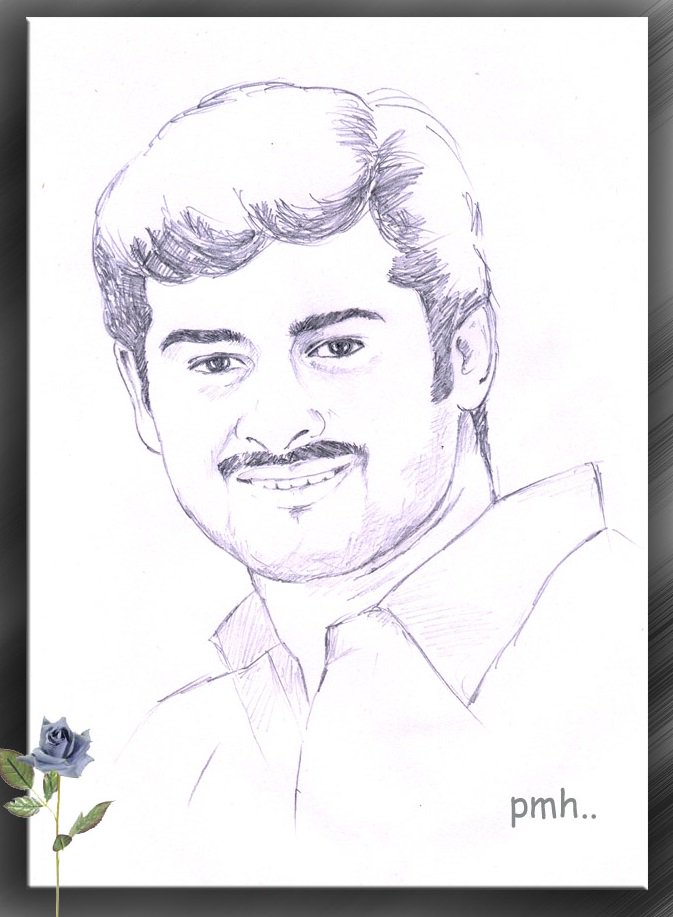 Sketch of Prabhas by Karthik Smarty - Desi Painters