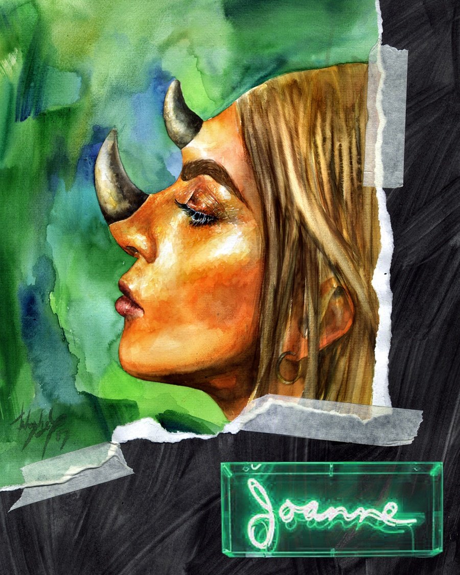 abhivisi0n's tweet photo. "stay Joanne" | watercolor on paper #JoanneWorldTour #ladygaga #art 🖌 https://t.co/5NgheDIVhv