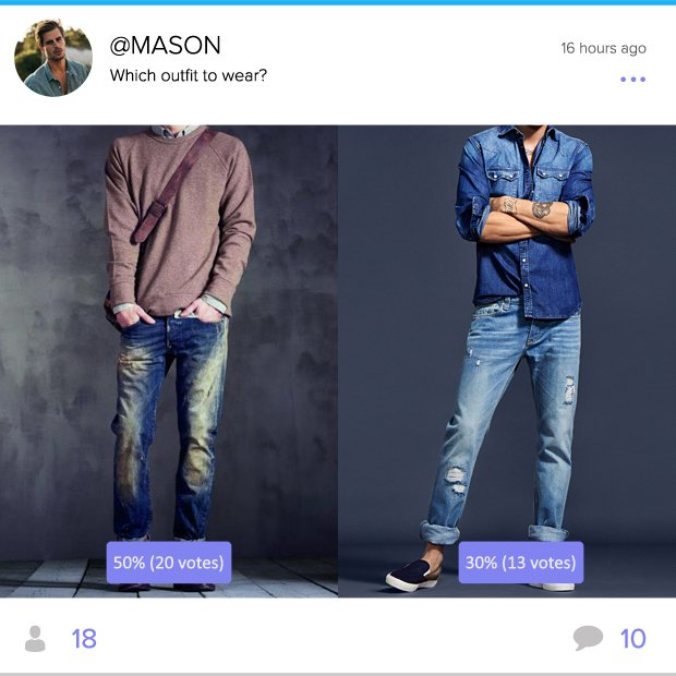 pickapik's tweet image. Have a big event coming up &amp;amp; don't which outfit to wear? Post pictures of your choices on "Pickapik" app &amp;amp; let friends vote to decide...