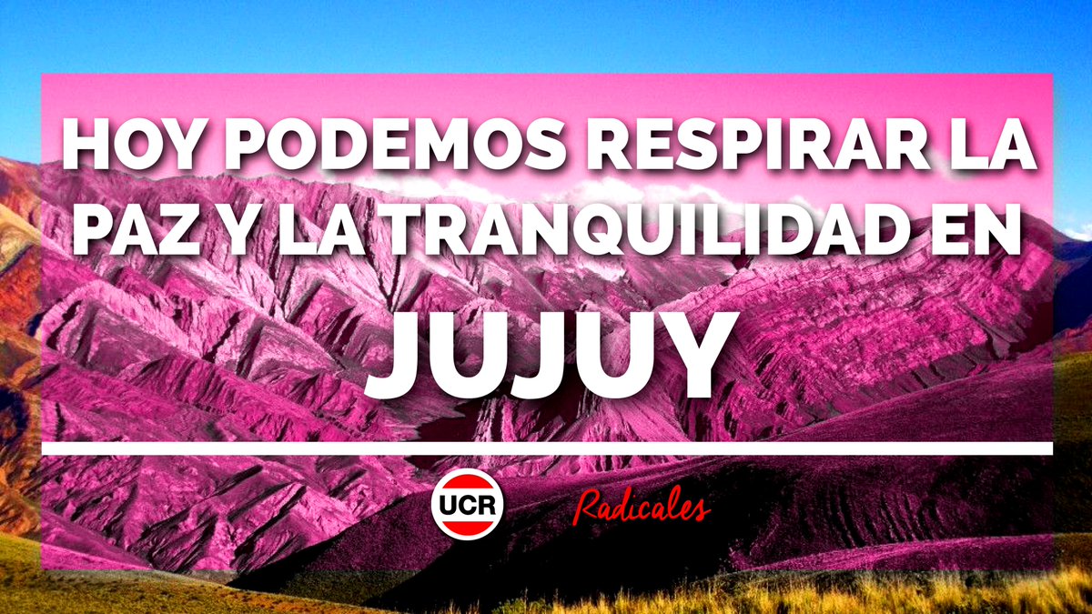 RadicalesSPJ's tweet photo. Estamos respirando la #Paz que hace años no teníamos.
#JujuyEsPaz https://t.co/YxTV9o1txi