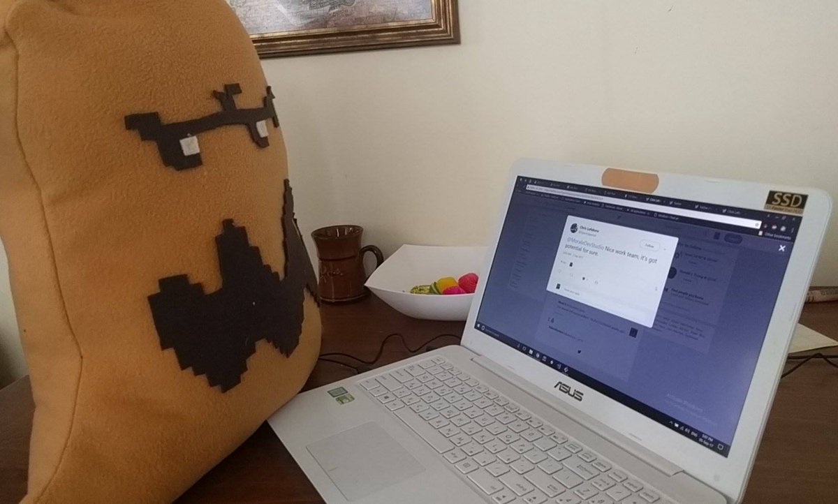 MoraleDevStudio's tweet photo. @TigerrrUppercut Thanks, Glad you liked it!
Have you met Sandy (the boss) yet? 
She's very excited about your tweet! :D https://t.co/XwvxAHZ0Et