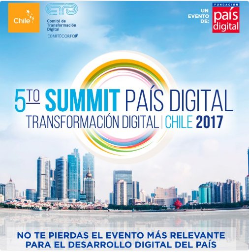 BrujulaDig_CL's tweet photo. Felices de estar nuevamente en 5° Summit #PaisDigital17 @fpaisdigital https://t.co/GFU8lpq9eU