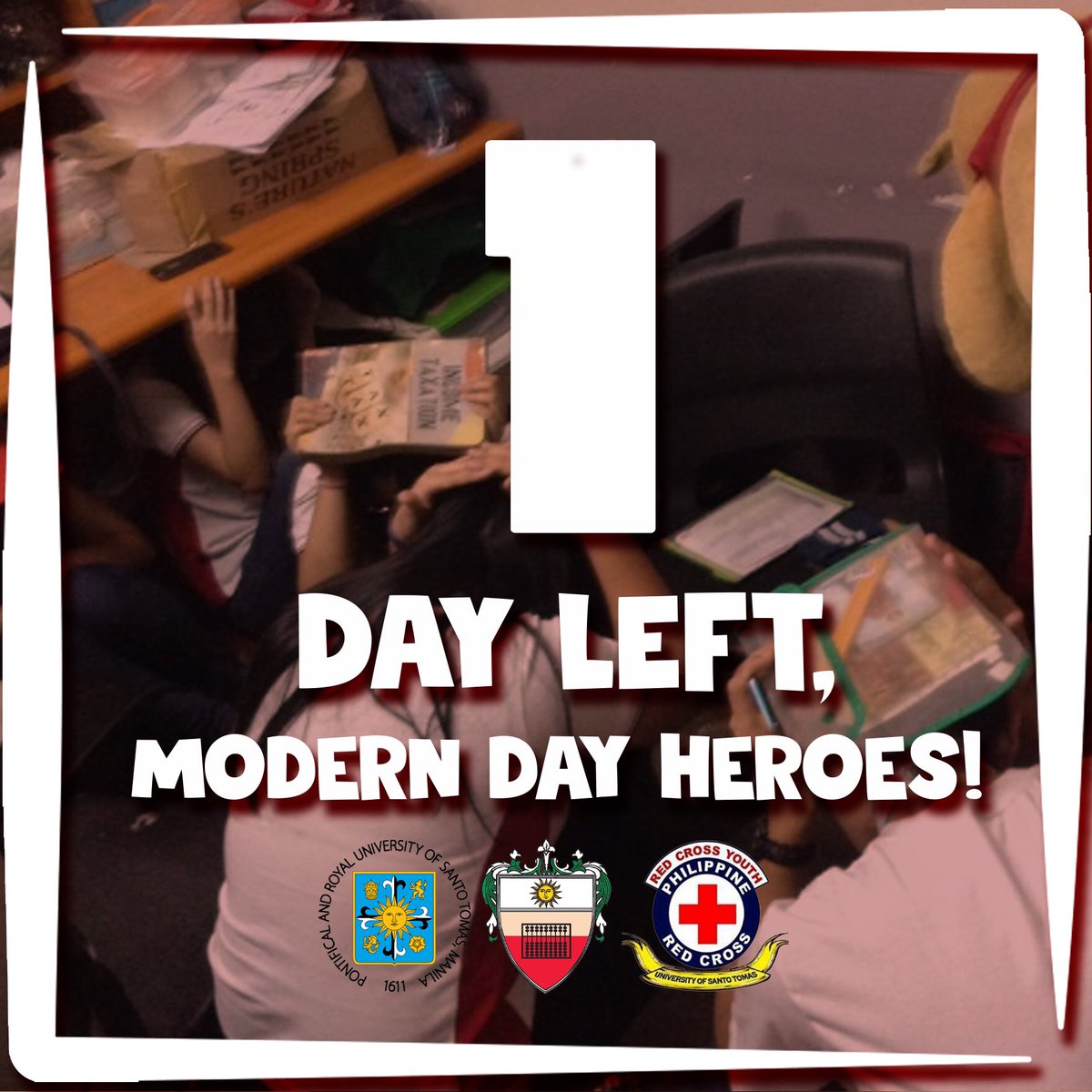 USTRCYC_AMV's tweet photo. 1 day left, modern day heroes! Are you #RedCrossReady to be part of the family?
#OneAMVOneRCYC
#RedCrossStrongerTogether https://t.co/h5ac7D7ceu