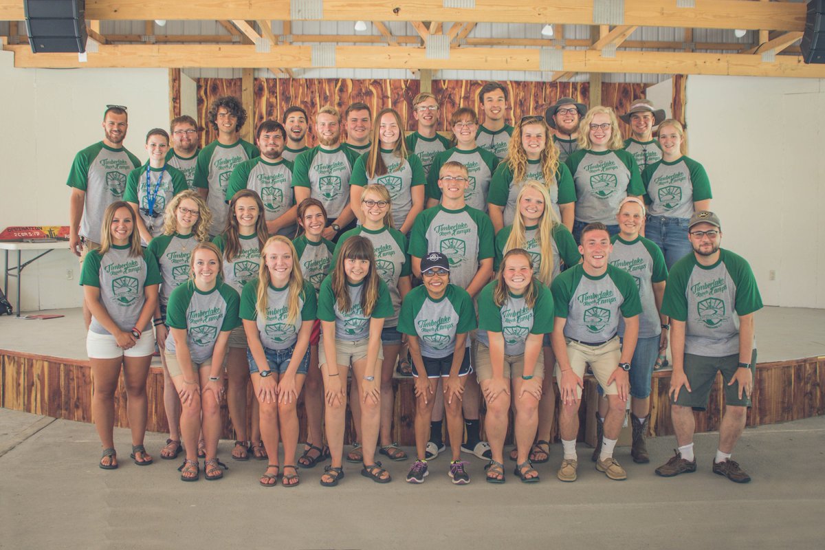 These are some of the amazing people that were able to shape and impact lives at camp this summer! 2018 application timberlake.org/summer-staff/