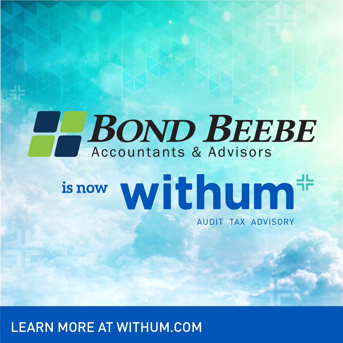 BondBeebeCPAs's tweet photo. .@BondBeebeCPAs is now @WithumCPA. Learn More: https://t.co/5q6jMv50Gh #withumway https://t.co/LGQNv7GuXB