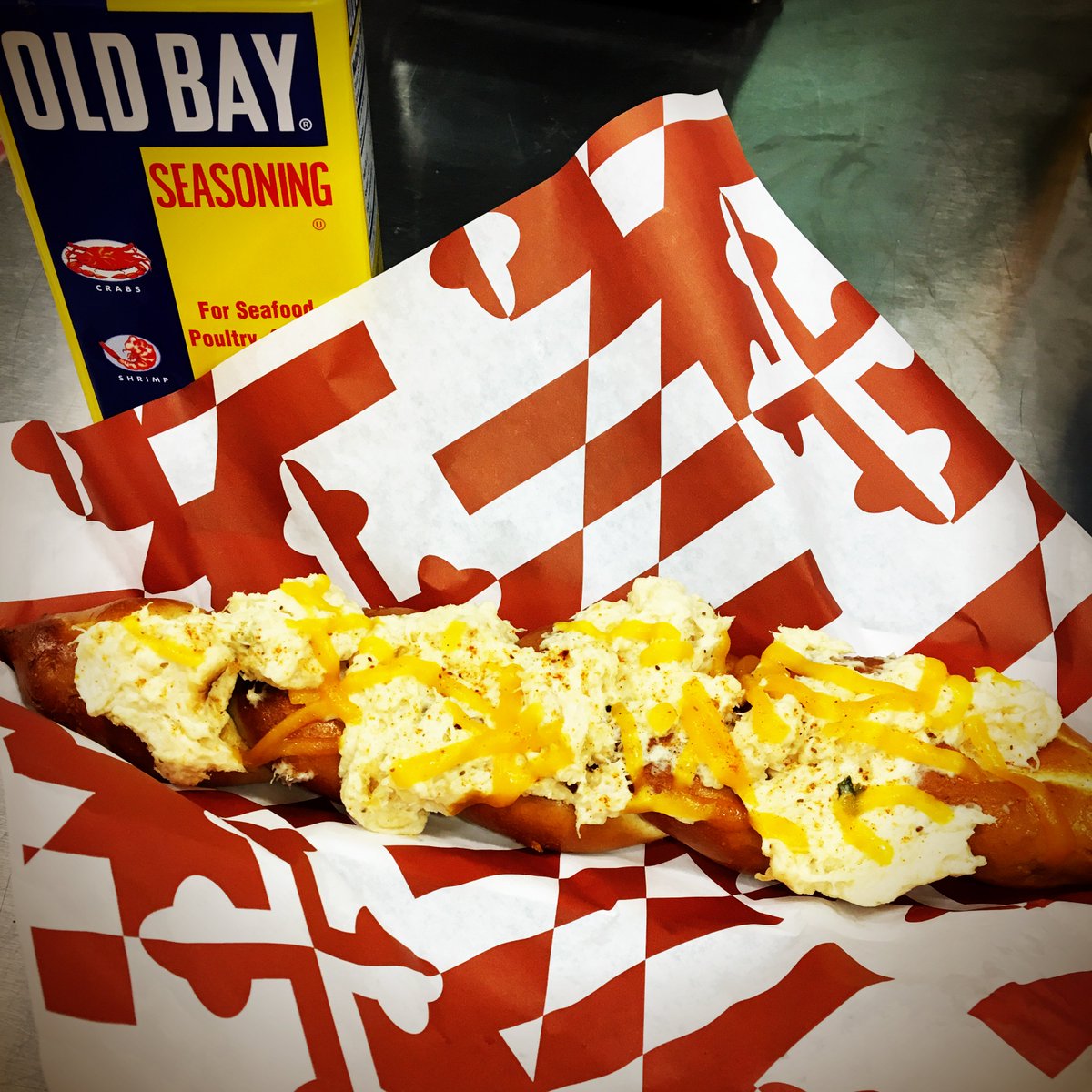 umterps's tweet photo. @TerpsFootball NEW: Maryland Pride stand (Sec. 16) will feat. Maryland Crab Cake, Baltimore Cheese Steak, Crab Nachos, Chessie Jr. and MORE! https://t.co/RXKKgqCv23