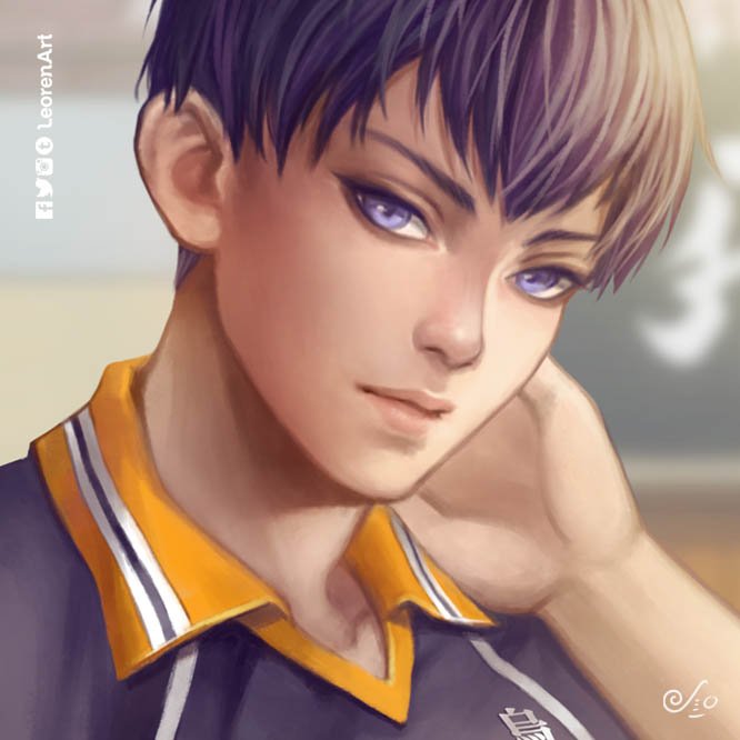 LeorenArt's tweet photo. I was too hectic with #comifuro9 preps last week &amp; forgot to upload him, meanwhile I’ve already printed and showed him off at CF9 😂 #Haikyuu https://t.co/q5dpGMR8x2