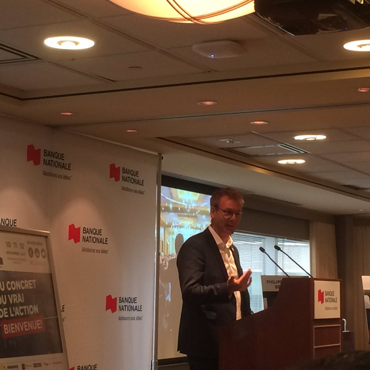 MaryseGingras_'s tweet photo. Pierre Touzel de @ACEEQC à la conférence de presse du 25e colloque du 10-11-12 nov. @banquenationale #CLQACEE https://t.co/dgzeXXIFMK