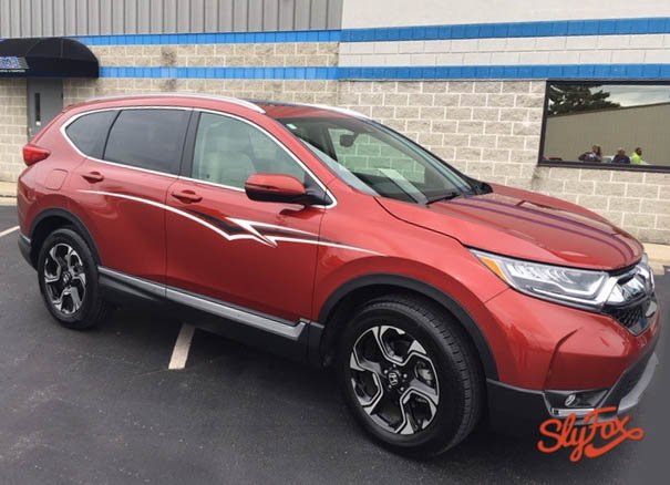 SlyFoxCreative's tweet photo. Sometimes a subtle #VehicleGraphic is all you need for your car to stand out. Check out this custom graphic we added to this #HondaCRV https://t.co/lvhGD96vaw