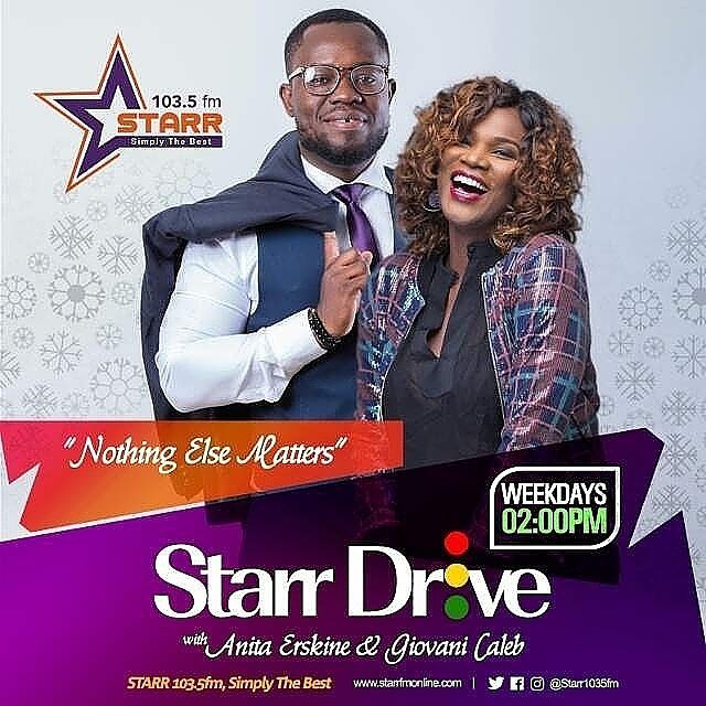 starr1035fm's tweet photo. 🇬🇭 #StarrDrive with @TheAnitaErskine x @GiovaniCaleb  x @djvyrusky - NP 📻 Take My Life (Holiness) - Micah Stampley  📻 #StarrAt3 https://t.co/HqknqwxwRU