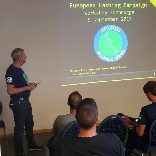 roos_christian's tweet image. EU #LashingCampaign workshop for #Zeebrugge #Dockers. 
#ReclaimingLashing #ACVtranscom #BTB 
@MAVANO_ITF  @RinoHuijsmans @ITFDockers @_verdi