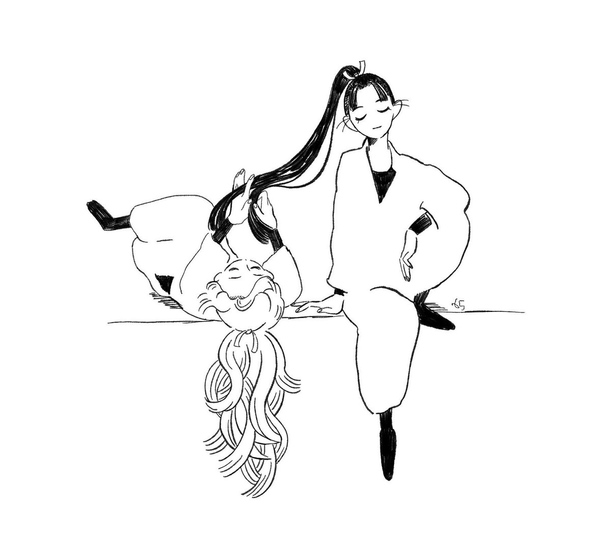 綾部に自由に髪の毛さわらせる仙ちゃんいいな〜〜 