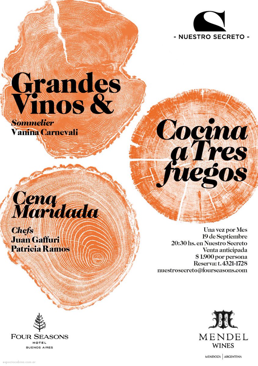 Noche Gourmet en Nuestro Secreto Restaurante! 19 de Septiembre. Reservas 4321-1728.