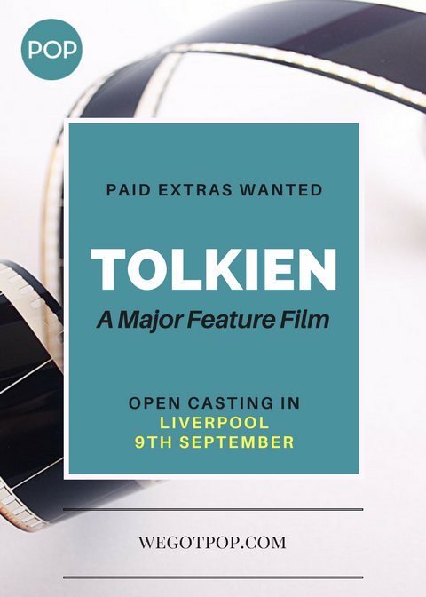 wegotpop's tweet photo. #CastingAlert. Feature in a major biopic based on J. R. R. Tolkien. Open Casting in #LIVERPOOL on 9th September. https://t.co/M12f3zjlsd https://t.co/kXxfZOheHY