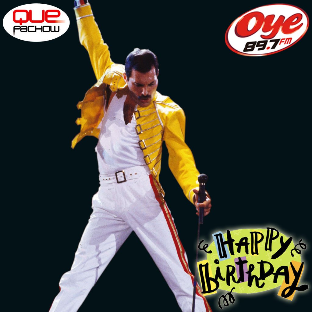 ¡HAPPY BIRTHDAY FREDDIE MERCURY! Hoy cumpliría 71 años.     