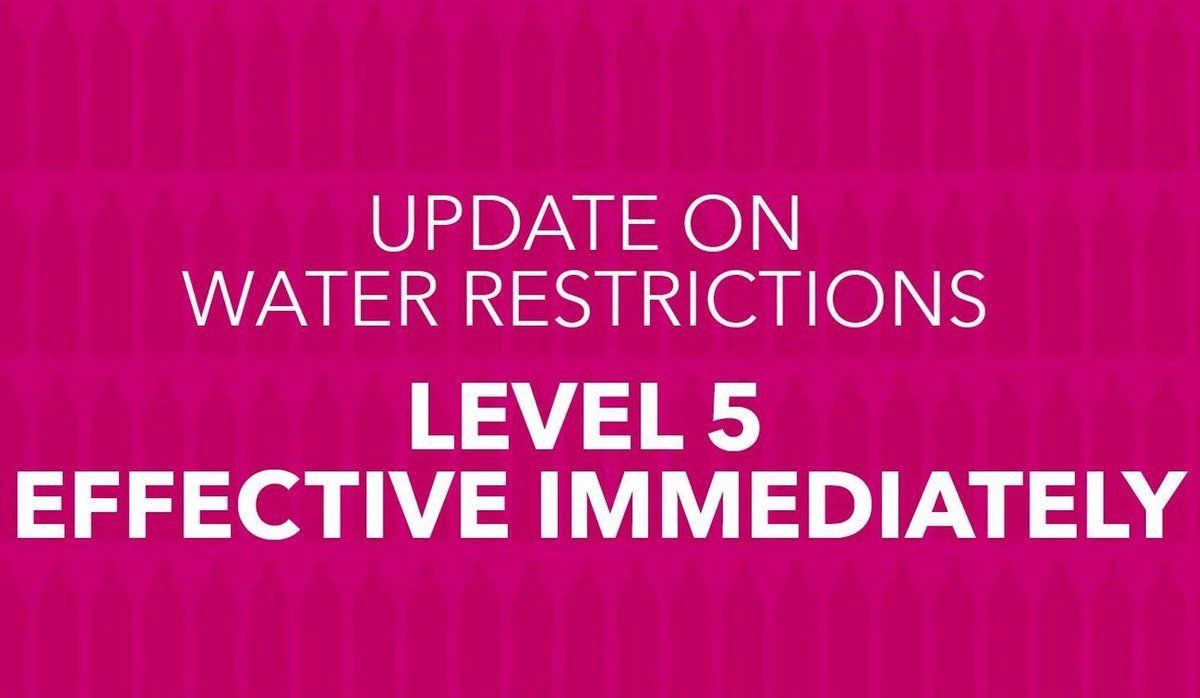 noxcapetown's tweet photo. UPDATE:What you need to know about the latest level 5 water restrictions https://t.co/JH7ioBQjNX #capetown #waterrestictions #ThinkwaterCT https://t.co/vyIPVU1h46