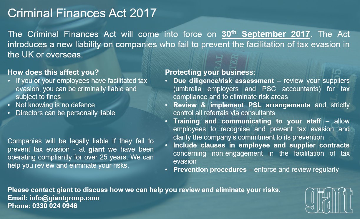 giant pay on Twitter "A helpful guide to the Criminal Finances Act