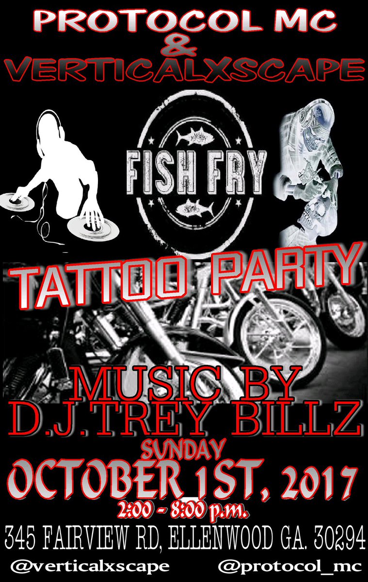 PMC Tattoo Party &amp; Fish Fry Coming October 1st, 2017...