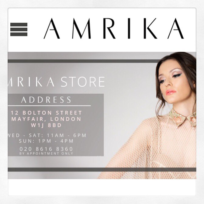 AmrikaLondon's tweet photo. Have you checked out our #website?! https://t.co/JO6ZcAkiVi See a list of our #designers, products and lines we stock and see our #blog! 💖 https://t.co/qRMLOrCHZH